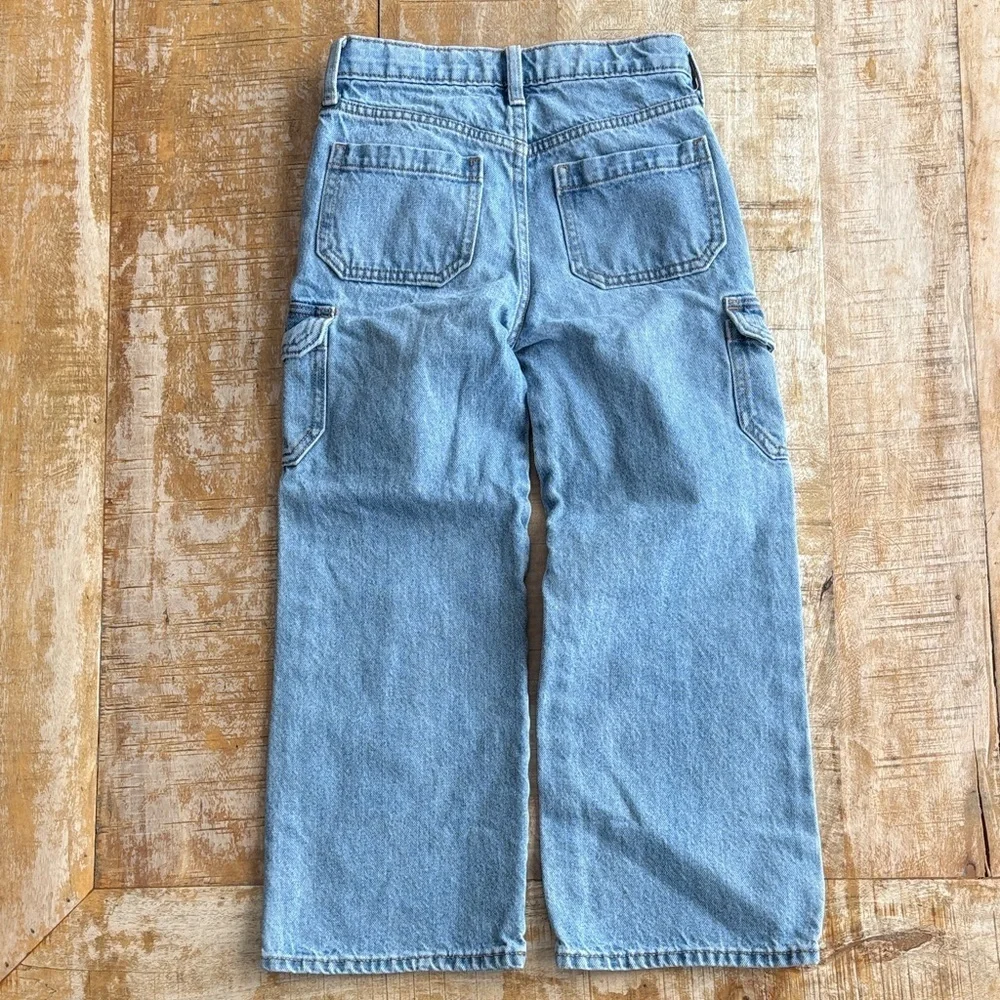 Old Navy Denim Cargo Pants size 8